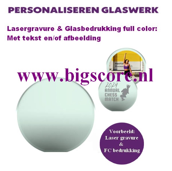 Kathy Crystalstandaard inclusief FC of Lasergraveer ontwerp